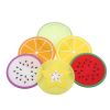 1pc Fruit Shape Cup Coaster Silicone Cup Pad Slip Insulation Pad Cup Mat Hot Drink Holder Mug Stand Home Kitchen Accessories - white