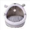 Cat's Nest Warm In Winter Closed Warm Cat's Nest Pet's Nest Cat's Four Seasons Universal Cat Villa - Light Grey - S