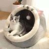 Cat's Nest Warm In Winter Closed Warm Cat's Nest Pet's Nest Cat's Four Seasons Universal Cat Villa - gray - S