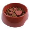 Pet Supplies Dogs Cats Cute Anti-choke Bowl Slow Food Bowl Thickened Plastic Bowl Pet Single Bowl Obesity Prevention Puzzle Bowl - Blue