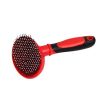 Dog Massage Comb Nylon Needle Comb Cat Cat Bath Brush Stainless Steel Needle Comb Cleaning Pet Supplies - Pink