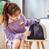 Cat Backpack Carrier with Window Bag Transport Cat Carrier Space Transparent Backpack for Small Dogs Cat Accessories Pet Carrier - grey