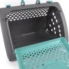 Pet Foldable Travel Cat Carrier - Front Door Collapsible Carrier Plastic Cat Lightweight Carrier - Pink
