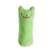 Teeth Grinding Catnip Toys Funny Interactive Plush Cat Toy Pet Kitten Chewing Vocal Toy Claws Thumb Bite Cat Mint for Cats Hot - green