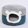 Winter warm cat litter soft and comfortable cat house; removable thatched house; puppy dog house - M: Suitable for 15kg - Dual purpose warm cat nest