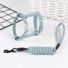 Cat Collar Harness Leash Traction Rope Chest Strap Pet Safe Gentle Leader Come with Me Kitty Harness Bungee Drop Shipping - green - M 32-50cm chest