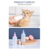 Pet Mini Bottle With Four Nipples For Cleaning Feeding Watering Supplies Pet Baby Feeding Tool Accessories Pet Supplies - Blue