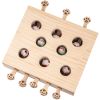 Mewoofun 8 Holes Cat Toys Interactive Whack-a-mole Solid Wood Toys for Indoor - WP022