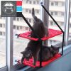 Pet Life 'Cat Laze' Suction Cupped Dual-Leveled Kitty Cat Lounger - Red