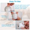 Electric Cat Toy Cat Teaser Ball Automatic Self Rotating Interactive Cat Motion Exercise Toy with Feather Bell LED Lights USB Rechargeable - Grey