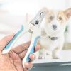 Pet claw Care Professional Pet Cat Dog Nail Clipper Cutter With Sickle Stainless Steel Grooming Scissors Clippers for Pet Claws - red - Small