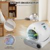 Self-Cleaning Cat Litter Box, Automatic Scooping and Odor Removal, App Control Support 2.4G WiFi, Smart Automatic Cat Litter Box with Liner - as Pic