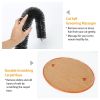 Cat Arch Self Groomer Cat Massaging Brush Scratching Pads Toys - Black