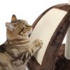 Cat Tree Sisal-Covered Scratching Post and Pad, Cat Activity Center for Kittens RT - Brown