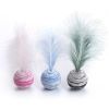 Pet cat feather throwing toy colorful starry sky amuse cat amuse cat amuse toy and interact - 3 colors, one group with opp package