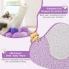 Bubble Tea Cat Tree Tower with Scratching Post - Purple