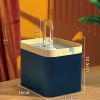 Cat Water Fountain Auto Filter USB Electric Mute Cat Drinker Bowl 1.5L Recirculate Filtring Drinker for Cats Pet Water Dispenser - Navy blue - US Plug