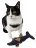 Pet Life Durable Fish Plush Kitty Catnip Cat Toy - Large