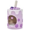 Bubble Tea Cat Tree Tower with Scratching Post - Purple
