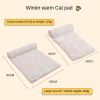 Soft warm cat mat cat bed; dog house cat house warm cat mat pet mat dog bed - Large 80*60cm (for cats and dogs) - Rainbow Green