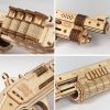Robotime ROKR 3D Wooden Puzzle Games Shotgun Model Building Kits Toys for Children Drop Shipping - LQ501 Shotgun