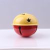 5 Pcs 40mm Big Metal Jingle Bells Star Hollow Pendant For Festival Party/Christmas Tree Decor/DIY Crafts Handmade Accessories - Yellow&Red
