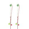 Christmas Hairball Pendant Funny Cat Stick Resistant to grabbing long rod steel wire teasing cat rod cat toy - 2pcs