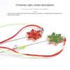 Christmas Hairball Pendant Funny Cat Stick Resistant to grabbing long rod steel wire teasing cat rod cat toy - 2pcs