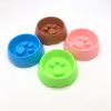 Pet Supplies Dogs Cats Cute Anti-choke Bowl Slow Food Bowl Thickened Plastic Bowl Pet Single Bowl Obesity Prevention Puzzle Bowl - Blue