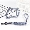 Cat Collar Harness Leash Traction Rope Chest Strap Pet Safe Gentle Leader Come with Me Kitty Harness Bungee Drop Shipping - grey - S 22-32cm chest