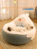 Warm cat bed and dog bed - white