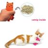 Rustle Sound Catnip Toy Cats Products for Pets Cute Cat Toys for Kitten Teeth Grinding Cat Plush Thumb Pillow Pet Accessories - grey