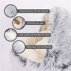 New Style Pet Cat Bed Dog Bed Round Plush Warm Cat's House Soft Long Plush Best Pet Bed Dogs For Cats Nest 2 In 1 Cat Accessorie - green - 40cm