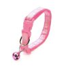 New Cute Bell Collar For Cats Dog Collar Teddy Bomei Dog Cartoon Funny Footprint Collars Leads Cat Accessories Animal Goods - Pink - 1 Piece