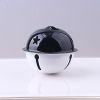 5 Pcs 40mm Big Metal Jingle Bells Star Hollow Pendant For Festival Party/Christmas Tree Decor/DIY Crafts Handmade Accessories - Black&White