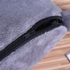 Indoor Cats Bed Mouse Shape Tunnel Cave, Winter Warm Pet Cat House Pet Nest Cat Tunnel Bed, Windproof Comfortable Soft Pets Cat Sleeping Pod - gray