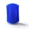 Cat Brush Corner Cats Massage Self Groomer Comb Wall Brush Rubs Catnip The Face With a Tickling Comb Cat Grooming Accessories - Blue