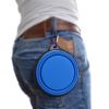 1000ml Large Collapsible Dog Pet Folding Silicone Bowl Outdoor Travel Portable Puppy Food Container Feeder Dish Bowl - Blue - 1000ml