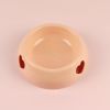 Pet Supplies Dog Bowl Rice Bowl Plastic Love Single Bowl Pet Bowl Cat Bowl Pet Bowl Love Pet Bowl - orange - 13X17.5X5.8cm
