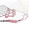 Cat Collar Harness Leash Traction Rope Chest Strap Pet Safe Gentle Leader Come with Me Kitty Harness Bungee Drop Shipping - red - S 22-32cm chest