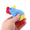 Blue/Orange Plush Cartoon Chick Pet Toy With Catnip Cute Interactive Kitten Puppet Toys Chew And Anti-boring Pet Game Supplies - Orange