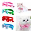 Pet Cat Bow Tie Collar With Bell Adjustable Collar Nylon Collar Puppy Safety Casual Necklace Pet Cat Leash Accessories - as the picture