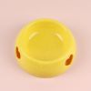 Pet Supplies Dog Bowl Rice Bowl Plastic Love Single Bowl Pet Bowl Cat Bowl Pet Bowl Love Pet Bowl - Yellow - 13X17.5X5.8cm