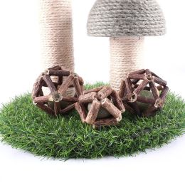Polygonum exquisite ball peppermint bell ball interactive molars gnawing teeth to remove tartar large medium and small cat toys (Color: Linglong ball of mint)