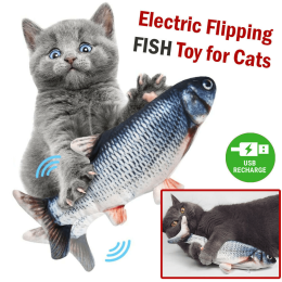 New Stylish Cat Toys For Kitten  Design Windmill And Fish (Color: As Pic Show, Material: Other)