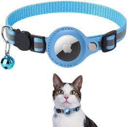 Pet GPS Finder Luminous Protective Case For Apple Air Tag Tracker Case 1 Pcs (Color: Blue, type: Pet Supplies)