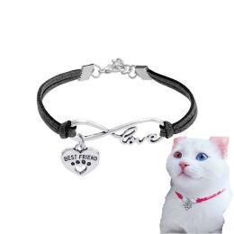 Small Dogs Cats Collars Pet Accessories 1 Pcs Cute Cat Dog Collar Necklace (Color: Black, size: O/S)