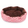 Pet Bed Warm Winter Bed Dog Cat Bed Soft Wool Point Design Pet Nest With Removable Mats Octagonal Shape Kennel Cat Dog Sofa Bed