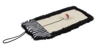 Pet Life Paw-Pleasant Eco-Natural Sisal And Jute Hanging Carpet Kitty Cat Scratcher With Toy
